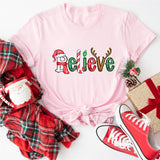 Believe Christmas Shirt, Merry Christmas Tees