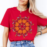 Floral Pumpkin Shirt, Thanksgiving Pumpkin Shirt