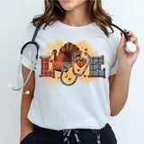 Love Nurse Life Thanksgiving Shirt, Nurses Cute Fall Shirt