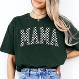 Checkered Mama Shirt, Beautiful Mama Shirt