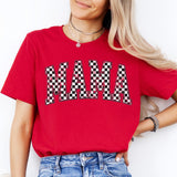 Checkered Mama Shirt, Beautiful Mama Shirt