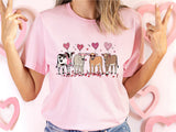 Cow Lover Valentines Shirt, Cow Valentine Sweatshirt, Valentines Day Animal T-Shirt