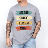 Legend Since February 1962, Birthday Shirt