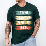 Legend Since February 1962, Birthday Shirt