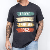 Legend Since February 1962, Birthday Shirt