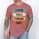 Legend Since February 1962, Birthday Shirt
