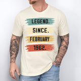 Legend Since February 1962, Birthday Shirt
