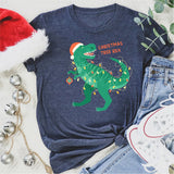 Tree Rex Christmas Shirt, Kids Christmas Birthday