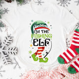 I'am The Fishing Elf Shirt, Christmas Elf Family Matching Shirt