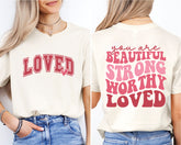 Christian Valentines Tee, Loved John 3:16 Shirt, Bible Verse Shirt, Valentine’s Day Shirt