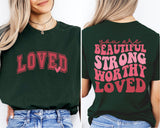 Christian Valentines Tee, Loved John 3:16 Shirt, Bible Verse Shirt, Valentine’s Day Shirt