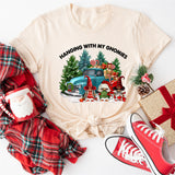 Hanging With My Gnomies Shirt, Christmas Gnomies Tee