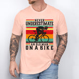 Never Underestimate An Old Man On a Dirt Bike Shirt, Dirt Bike Dad