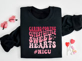 Caring For The Cutest Little Sweet Hearts Shirt, Nurse Valentine's Day Sweater