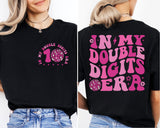 In My Double Digits Era Shirt, 10th Birthday T-Shirt