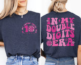 In My Double Digits Era Shirt, 10th Birthday T-Shirt