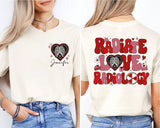 Custom Radiate Love Radiology Valentine Shirt, Radiology Valentine Shirt