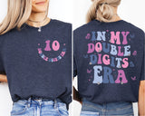 In My Double Digits Era Shirt, 10th Birthday Girl Shirt