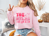 Valentine You Give me Butterflies Shirt, Medical Lab Assistant Tech Valentine Tee