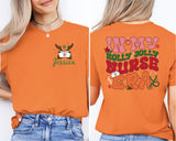 Custom Nurse Christmas Shirt, In My Holly Jolly Nurse Era T-Shirt
