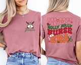 Custom Nurse Christmas Shirt, In My Holly Jolly Nurse Era T-Shirt