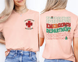 Emergency Department Christmas Shirt, Custom ER Crew Shirt