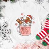 Christmas Cookie Shirt, Merry and Bright Christmas Shirt