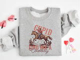 Cupid Find Me A Cowboy Valentine's Day Tee, Western Valentines T-Shirt
