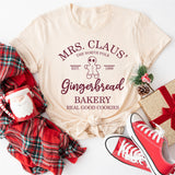 Mrs. Claus Christmas Baker Shirts, Gingerbread Cookie Christmas Shirts