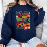 Dance Like Frosty, Shine Like Rudolf, Love Like Jesus T-Shirt