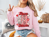 Love Season On Off Sweatshirt, Valentine's Day Sweater, Skeleton Hand Love Tee
