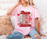 Love Season On Off Sweatshirt, Valentine's Day Sweater, Skeleton Hand Love Tee