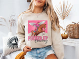 Pucker Up Cowboy Shirt, Country Valentine's Day Tee, Western Valentines Sweater