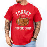 Turkey And Touchdowns Shirt, Football Thanksgiving Shirt