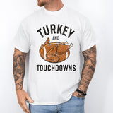 Turkey And Touchdowns Shirt, Football Thanksgiving Shirt