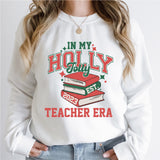 In My Holly Jolly Teacher Era Shirt, Christmas Gift For Teacher