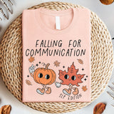 Falling For Communication SLP Speech Therapy Shirt