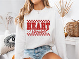 Heart Breaker Shirt, Valentine's Day Sweatshirt, Checkered Valentine T-Shirt