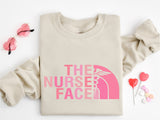 The Nurse Face Sweatshirt, The Nurse Face Pink Version T-Shirt, Nurse Shirt