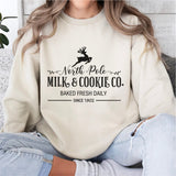 North Pole Milk And Cookie Co. Baked Fresh Daily Since 1802 Shirt