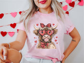 Highland Cow Valentine Shirt, Valentine's Day T-Shirt, Western Valentines Sweater