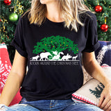 Rockin' Around The Christmas Tree Shirt, Retro Christmas Safari Shirt