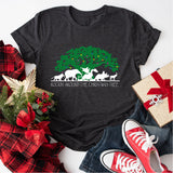 Rockin' Around The Christmas Tree Shirt, Retro Christmas Safari Shirt