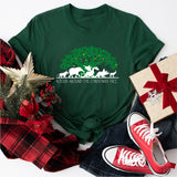 Rockin' Around The Christmas Tree Shirt, Retro Christmas Safari Shirt