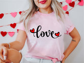Love Shirt, Cute Love Shirt with Hearts, Boyfriend and Girlfriend Shirt, Couple Shirt