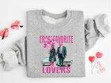 Eros Favorite Lovers Sweatshirt, Trump and Melania Valentine Shirt, Political Love Tee