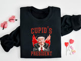 Cupid's Favorite President Sweatshirt, Valentine Cupid T-Shirt, Trump Lover Sweater