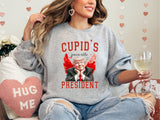 Cupid's Favorite President Sweatshirt, Valentine Cupid T-Shirt, Trump Lover Sweater