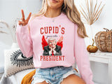 Cupid's Favorite President Sweatshirt, Valentine Cupid T-Shirt, Trump Lover Sweater