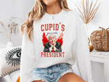 Cupid's Favorite President Sweatshirt, Valentine Cupid T-Shirt, Trump Lover Sweater